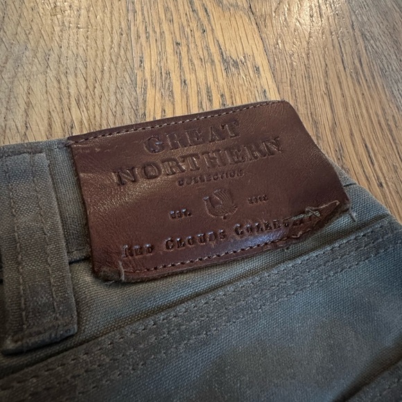 Red Clouds Collective - GN.01 WAXED CANVAS FITTED WORK PANT - HAVANA - Picture 3 of 6